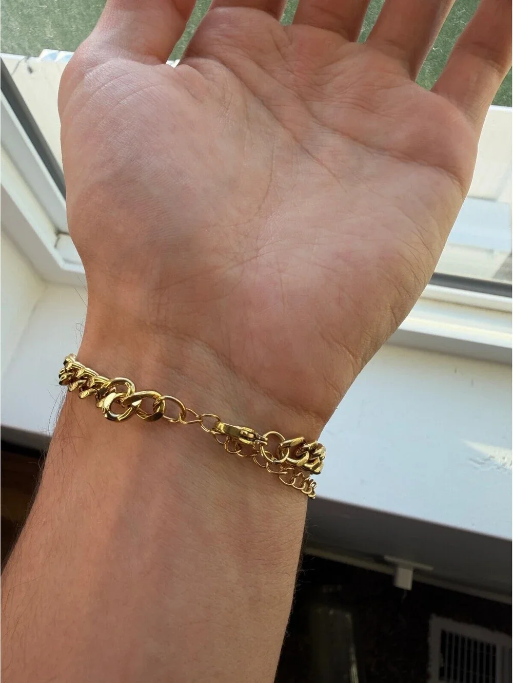 Gold Plated Cuban Link Bracelet A-81
